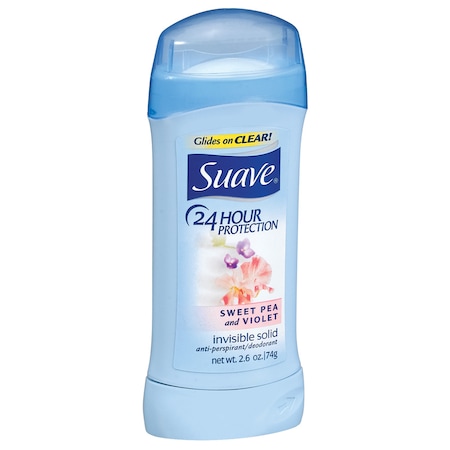 Suave Sweet Pea & Violet Invisible Solid Antiperspirant Deodorant 2.6oz, PK12 00110